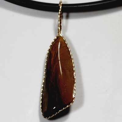 SOLID BOULDER OPAL PENDANT Double sided